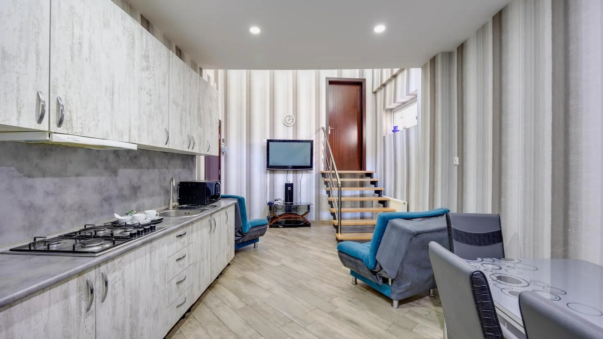 Rustaveli Three Bedroom Apartment Duplex With A Yard Tbilisi